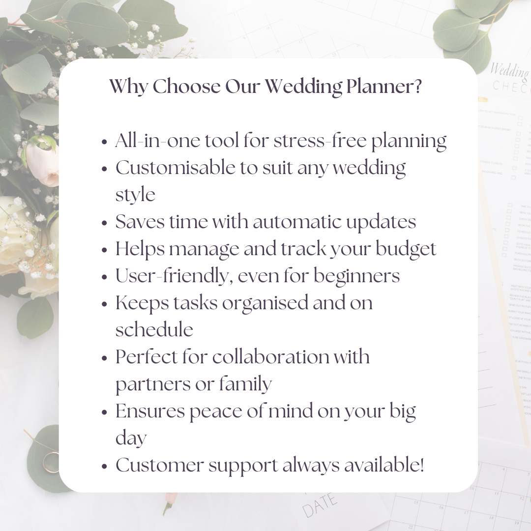 Wedding Planner Template