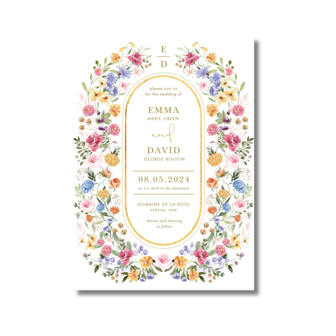 Elegant Floral Invitation