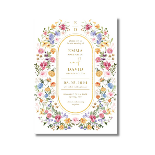 Elegant Floral Invitation