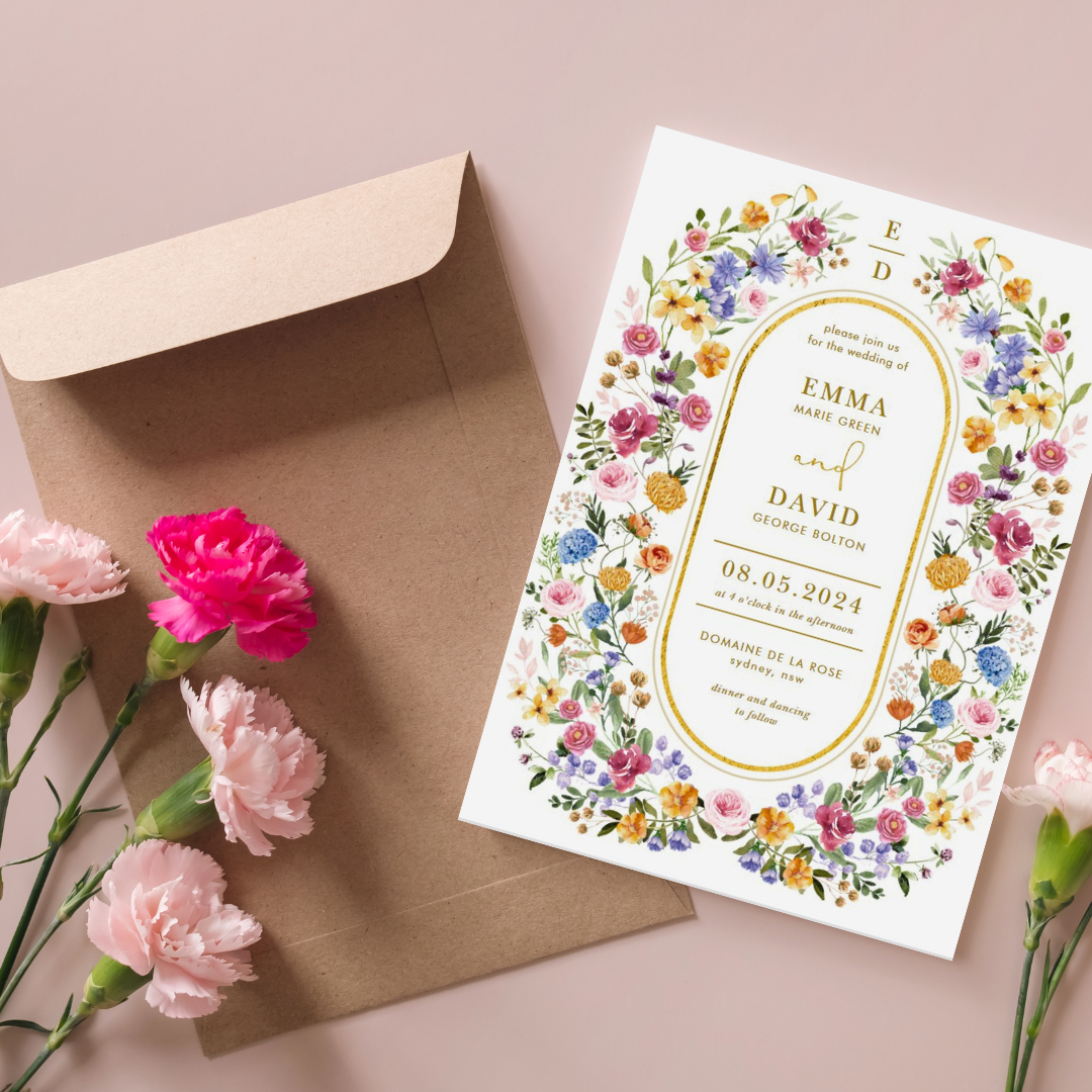 Elegant Floral Invitation