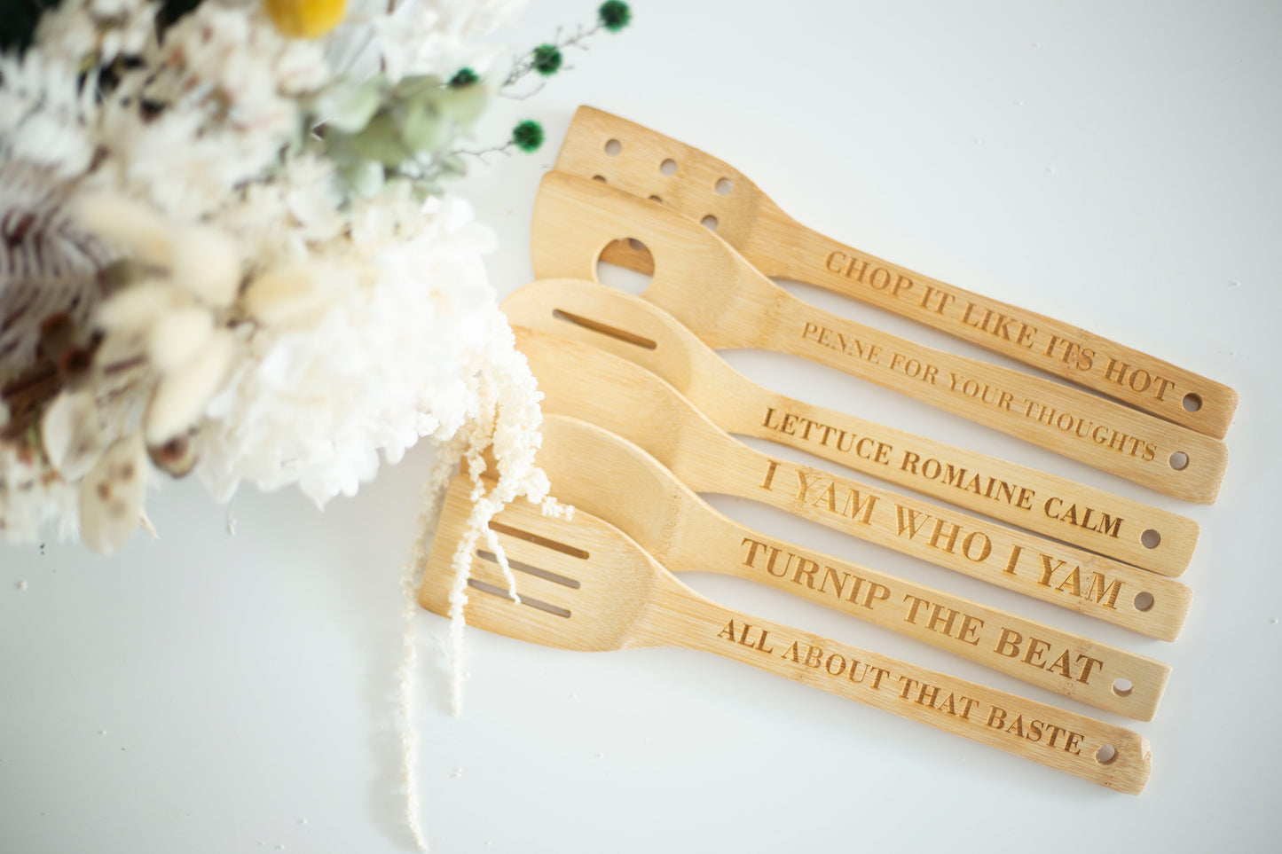 Punny Personalised Bamboo Utensils